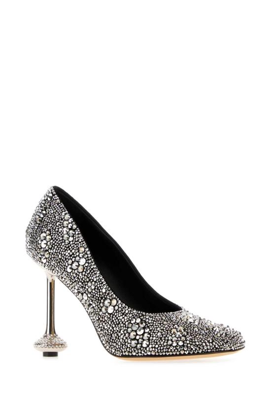 26FW 로에베 토이 스웨이드 펌프스 LLSTS01X47 SILVER - LOEWE