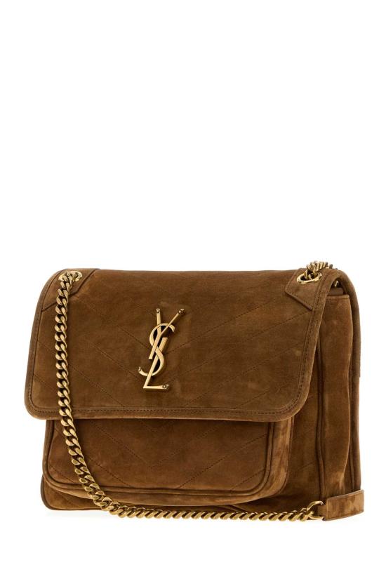 26FW 생로랑 니키 미디움 스웨이드 숄더백 니키 미디움 스웨이드 숄더백 6331841U807 2916 BROWN - SAINT LAURENT