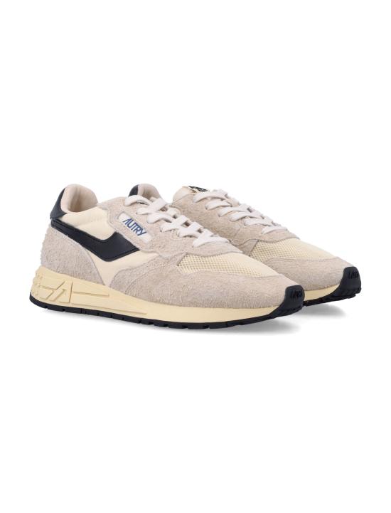 26FW 오트리 릴윈드 로우 나일론 스웨이드 스니커즈 WWLMUT60 EB ECRU BLACK - AUTRY
