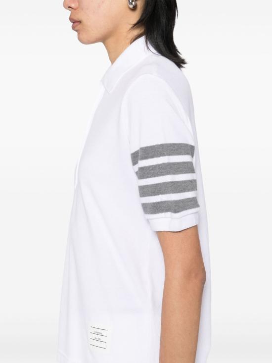 26FW 톰브라운 폴로 티셔츠 FJP052G07976100 WHITE - THOM BROWNE