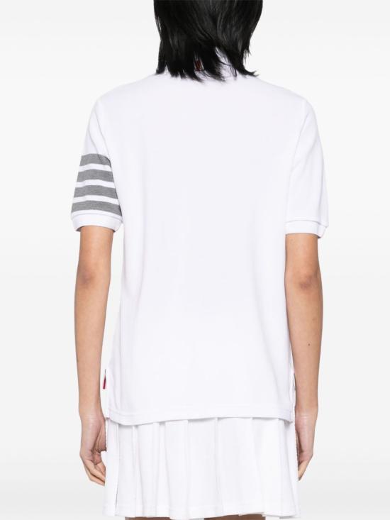 26FW 톰브라운 폴로 티셔츠 FJP052G07976100 WHITE - THOM BROWNE