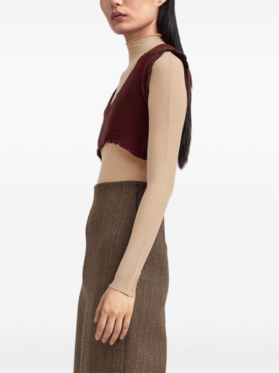 26FW 마르지엘라 민소매 티셔츠 S29FB0112M13337211 BORDEAUX - MAISON MARGIELA