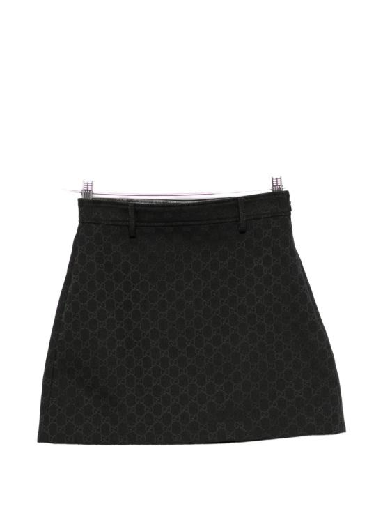 26FW 구찌 GG 코튼 미니 스커트 A00646ZAUSC1000 BLACK