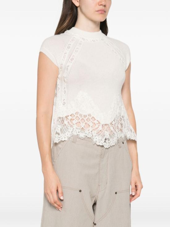 26FW 에르마노 설비노 민소매 티셔츠 D495L307APTPYU14300 WHITE - ERMANNO SCERVINO