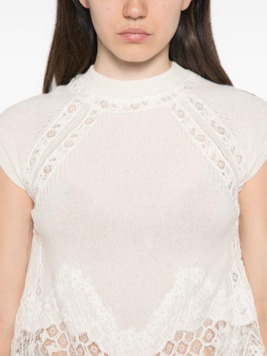 26FW 에르마노 설비노 민소매 티셔츠 D495L307APTPYU14300 WHITE - ERMANNO SCERVINO