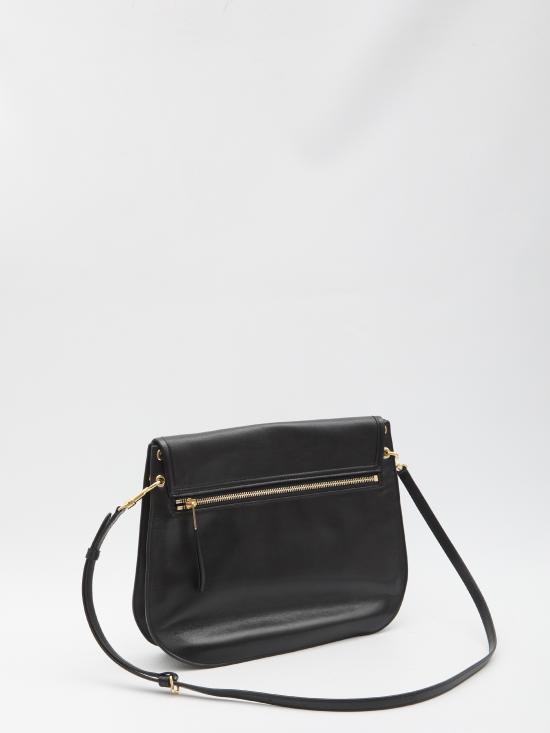 26FW 셀린느 소프트 트리옹프 베사체 서플 샤이니 램스킨 백 123632T88 38NO BLACK - CELINE