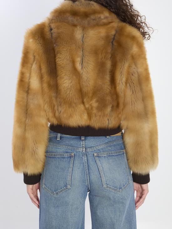 26FW 생로랑 무스탕 836494YF2BV 9621 BEIGE - SAINT LAURENT