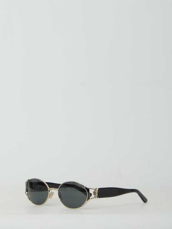 26FW 생로랑 오벌 프레임 선글라스 A003D4Y9968 835 GOLD