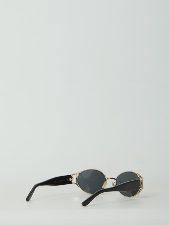 26FW 생로랑 오벌 프레임 선글라스 A003D4Y9968 835 GOLD - SAINT LAURENT