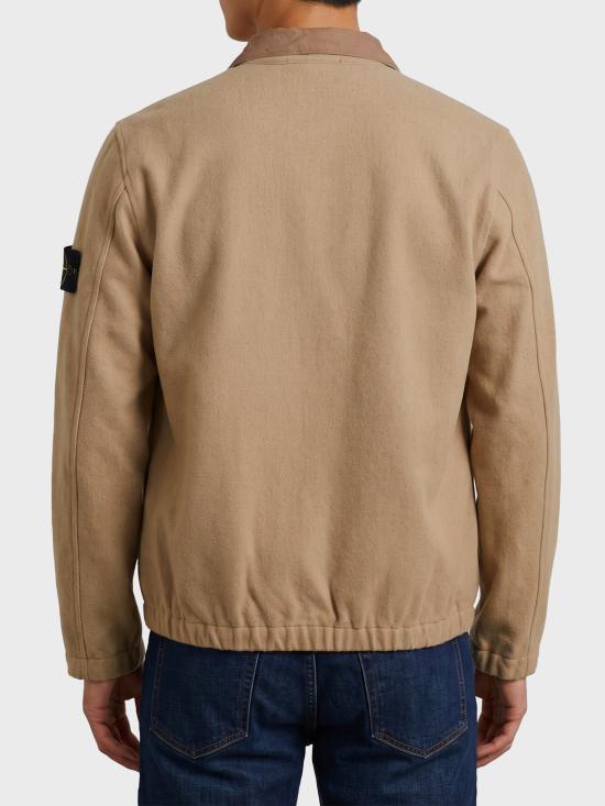 26FW 스톤 아일랜드 울 나일론 플란넬 오버셔츠 자켓 L2S151200033S0451 V0094 BEIGE - STONE ISLAND