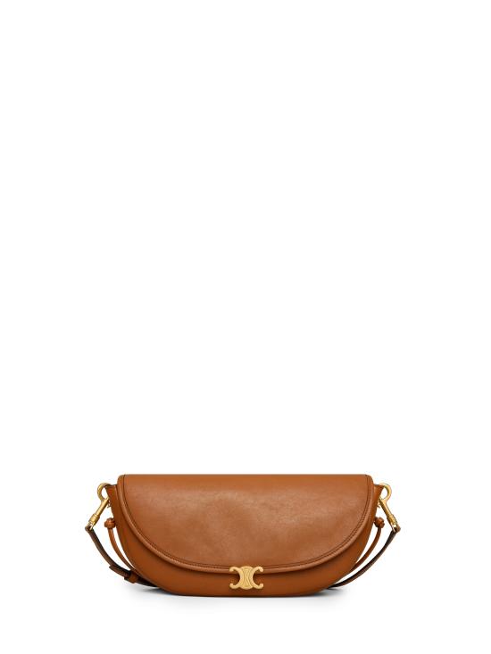 26FW 셀린느 리틀 하프 문 소프트 트리옹프 백 L10373778 GFY5 BROWN