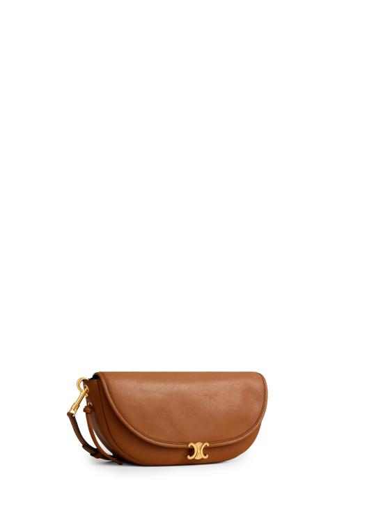 26FW 셀린느 리틀 하프 문 소프트 트리옹프 백 L10373778 GFY5 BROWN - CELINE