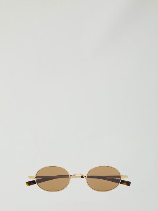 26FW 생로랑 T 라운드 메탈 선글라스 A003DPY9917 8013 GOLD