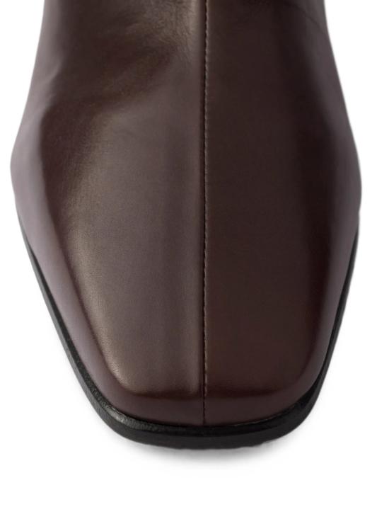 26FW 프라다 레더 트론체티 앵클 부츠 1T708OF065070 F0003 BROWN - PRADA