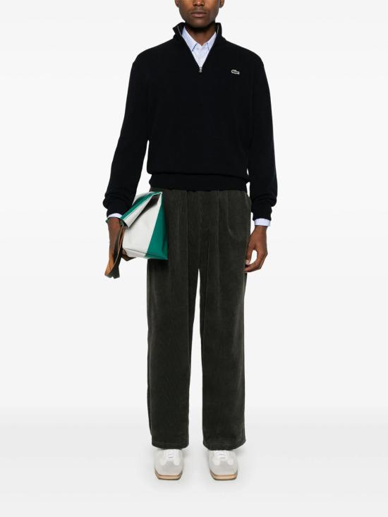 26FW 라코스테 방모 반집업 스웨터 AH3052 166 BLUE - LACOSTE