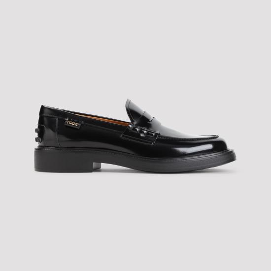 26FW 토즈 레더 로퍼 XXW20L0IP70SHAB999 NERO BLACK - TODS