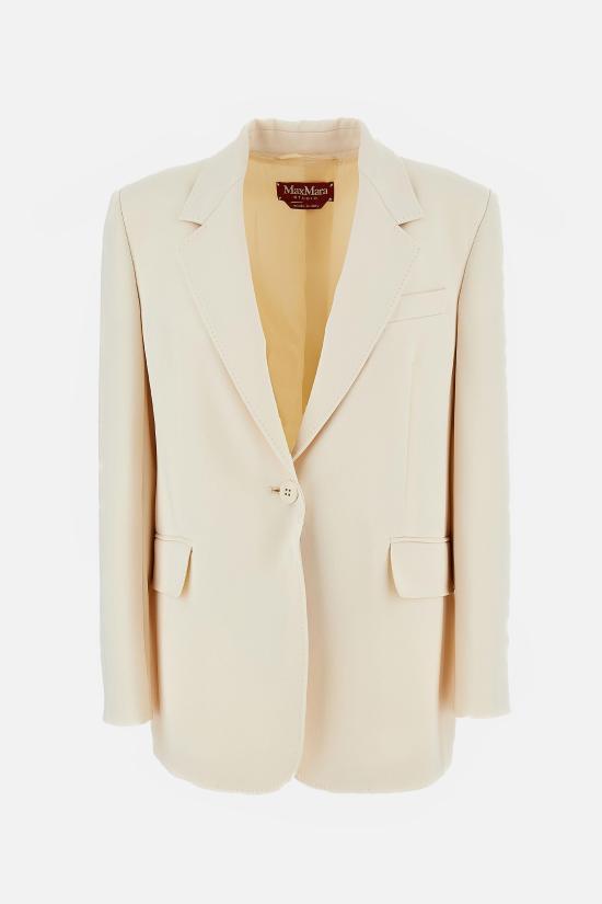 26SS 막스마라 라펠 싱글 브레스트 자켓 라펠 싱글 브레스트 자켓 2616041025600 060 YELLOW