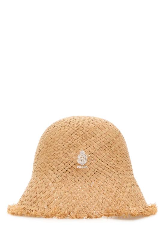 26FW 프라다 라피아 햇 라피아 햇 1HC5192ZP6 F0018 BEIGE O TAN