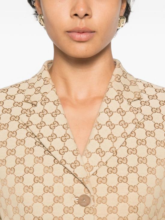 26FW 구찌 GG 코튼 캔버스 재킷 A003XFZAVMM2902 BEIGE - GUCCI