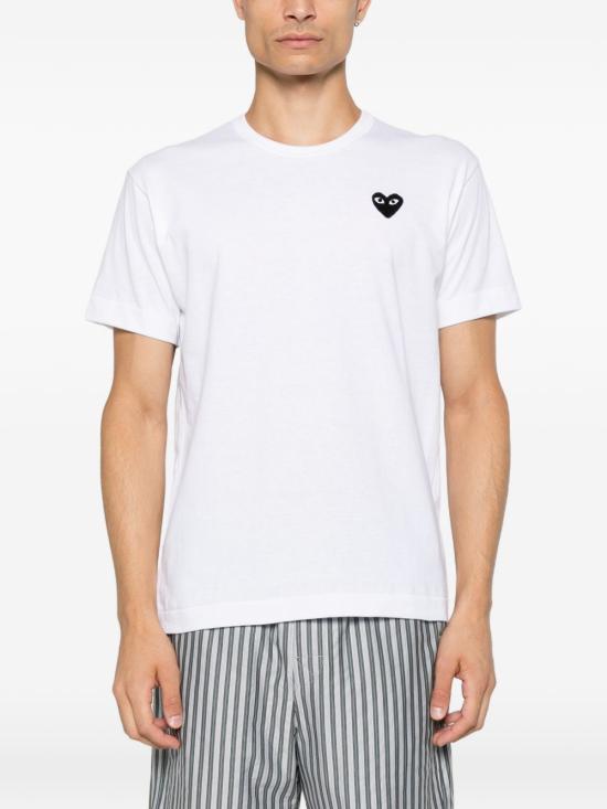 26FW 꼼데가르송 반팔 티셔츠 AXT3531 WHITE - COMME DES GARCONS