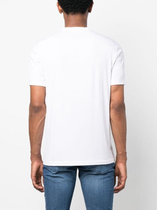 26FW 조르지오 아르마니 반팔 티셔츠 8NST62SJP4ZU090 WHITE - GIORGIO ARMANI