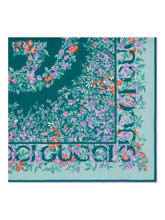 26FW 구찌 프린트 실크 트윌 까레 7831573G0013971 LIGHT BLUE - GUCCI