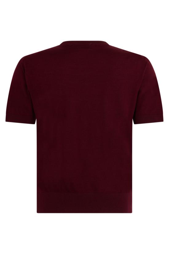 26SS 생로랑 반팔 티셔츠 858704YAPK26001 Burgundy - SAINT LAURENT
