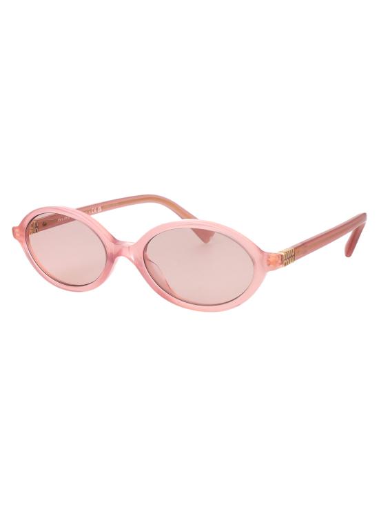 26SS 미우미우 뮤 리가르드 오벌 선글라스 0MU 04ZS 20I60V ROSA OPALINO - MIU MIU
