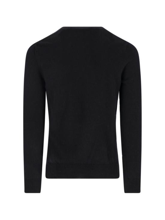 26FW 꼼데가르송 플레이 블랙 하트 브이넥 스웨터 AX N018 0511 Black - COMME DES GARCONS