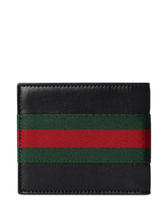 26FW 구찌 웹 트레이드 마크 반지갑 867269AAGIT1053 Black - GUCCI