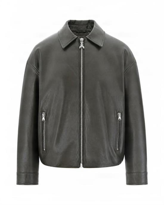 26FW 파트리지아페페 가죽 자켓 3440506 Grey