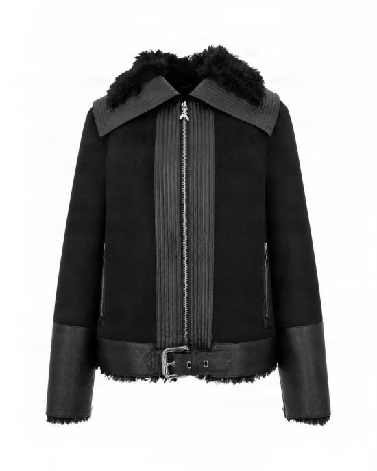 26FW 파트리지아페페 무스탕 8642929 Black