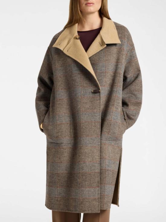 26FW 엘레나미로 코트 0000Z100009N Brown - ELENA MIRÒ