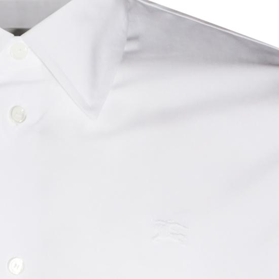 26FW 버버리 레귤러핏 코튼 포플린 셔츠 8122007A1462 White - BURBERRY