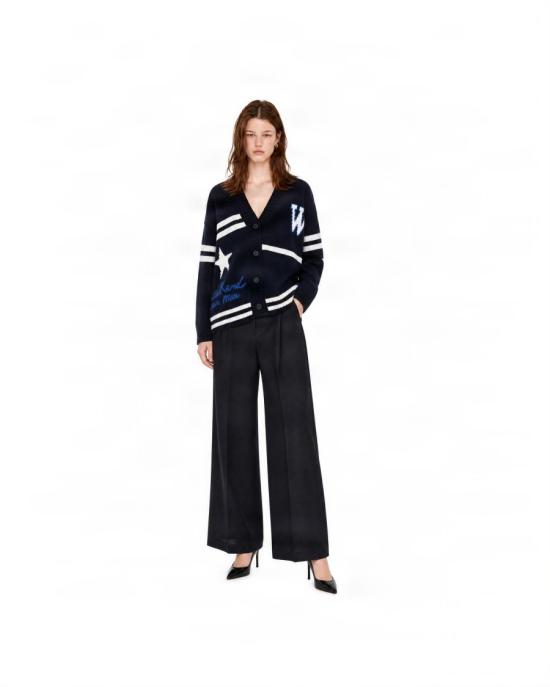 26FW 막스마라 스트레이트 팬츠 3691718 Black - MAX MARA