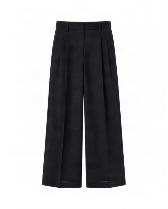 26FW 막스마라 스트레이트 팬츠 3691718 Black