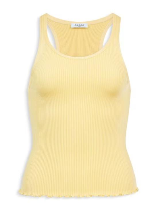 26FW 알라이아 탑 AA9H1505K232D239 Yellow