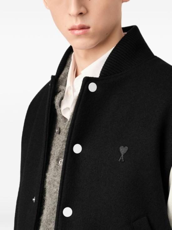 26FW 아미 봄버 자켓 HJK941 WV0078 001 Black - AMI