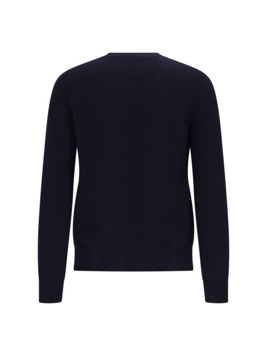 26FW 꼼데가르송 V넥 하트 와펜 가디건 AX N008 0512 Blue - COMME DES GARCONS