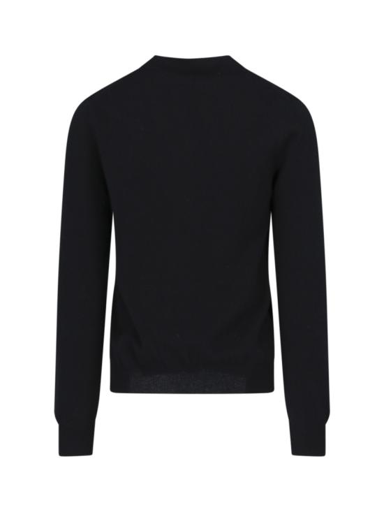 26FW 꼼데가르송 V넥 하트 와펜 가디건 AX N008 0511 Black - COMME DES GARCONS
