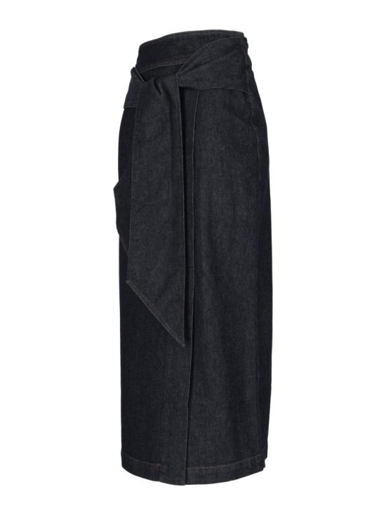 26FW 엠포리오 아르마니 데님 스커트 EW004811AF18421 Black - EMPORIO ARMANI