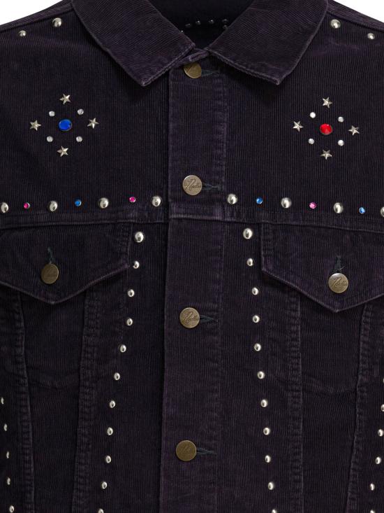 25FW 니들스 봄버 자켓 RW167B BLACK Purple - NEEDLES