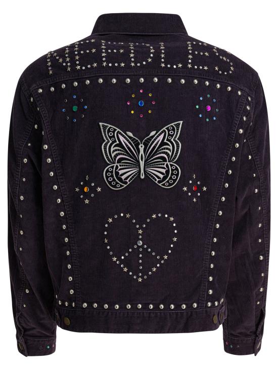 25FW 니들스 봄버 자켓 RW167B BLACK Purple - NEEDLES