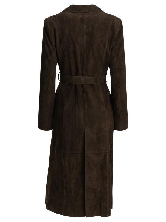 26FW 누르 하무르 코트 PF26C16WINONAMOCHA SUEDE Brown - NOUR HAMMOUR