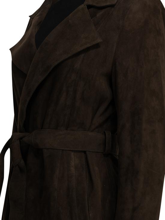 26FW 누르 하무르 코트 PF26C16WINONAMOCHA SUEDE Brown - NOUR HAMMOUR