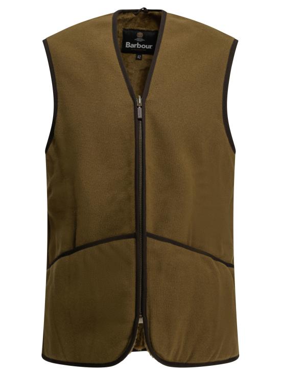 26FW 바버 웜 파일 웨이스트코트 집 인 라이너 MLI0004MLI1BR31 Brown - BARBOUR