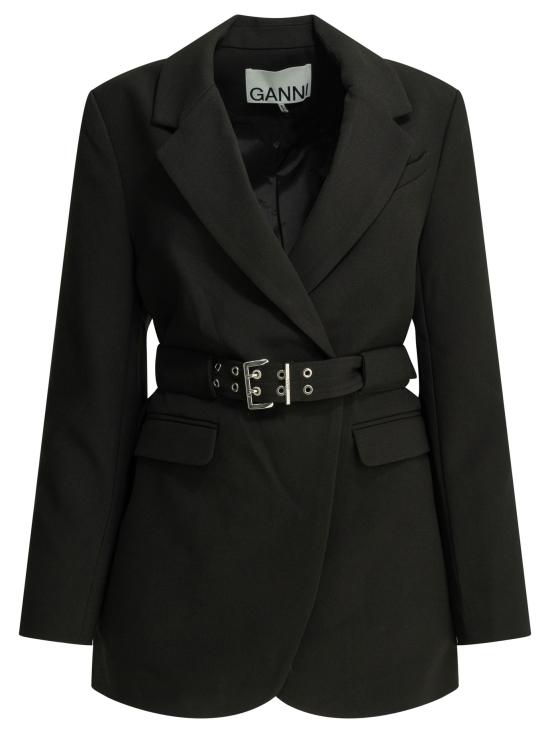 26FW 가니 수트 자켓 W0241099 Black