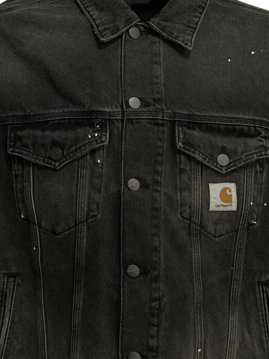 26FW 칼하트 WIP 헬스턴 데님 자켓 헬스턴 데님 자켓 I03335289 EJ Black - CARHARTT WIP