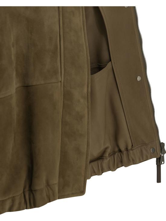 26FW 브루넬로 쿠치넬리 무스탕 MPCAI7594C9801 Green - BRUNELLO CUCINELLI
