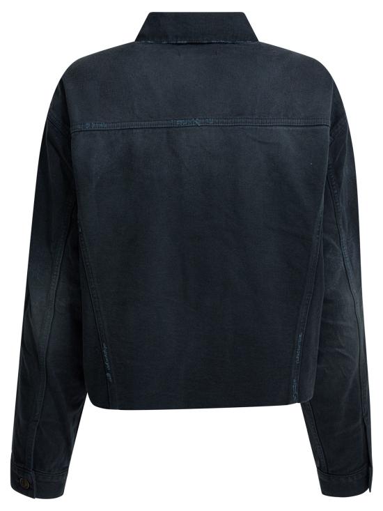 26SS 발렌시아가 커브드 웨이스트밴드 재킷 856422TTW648074 Blue - BALENCIAGA